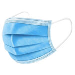 blue disposable face mask