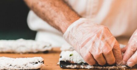 Vinyl gloves for food preparation